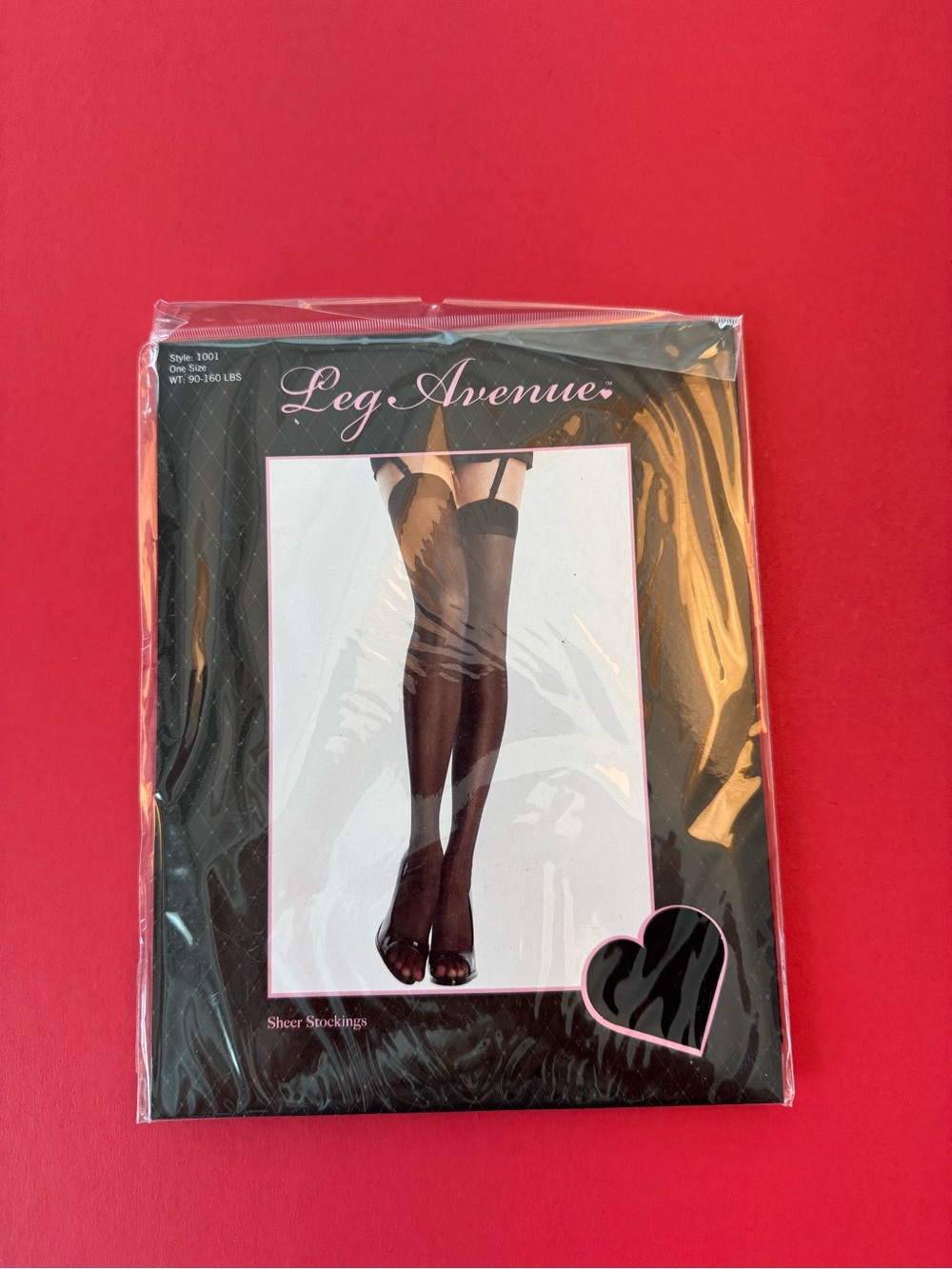 Leg Avenue Black Sheer Thigh High Stockings